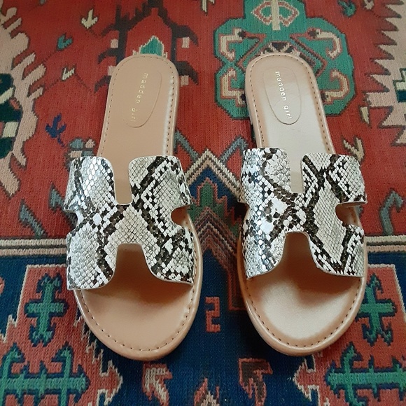 MADDEN GIRL Snakeskin Sandals - Picture 2 of 8